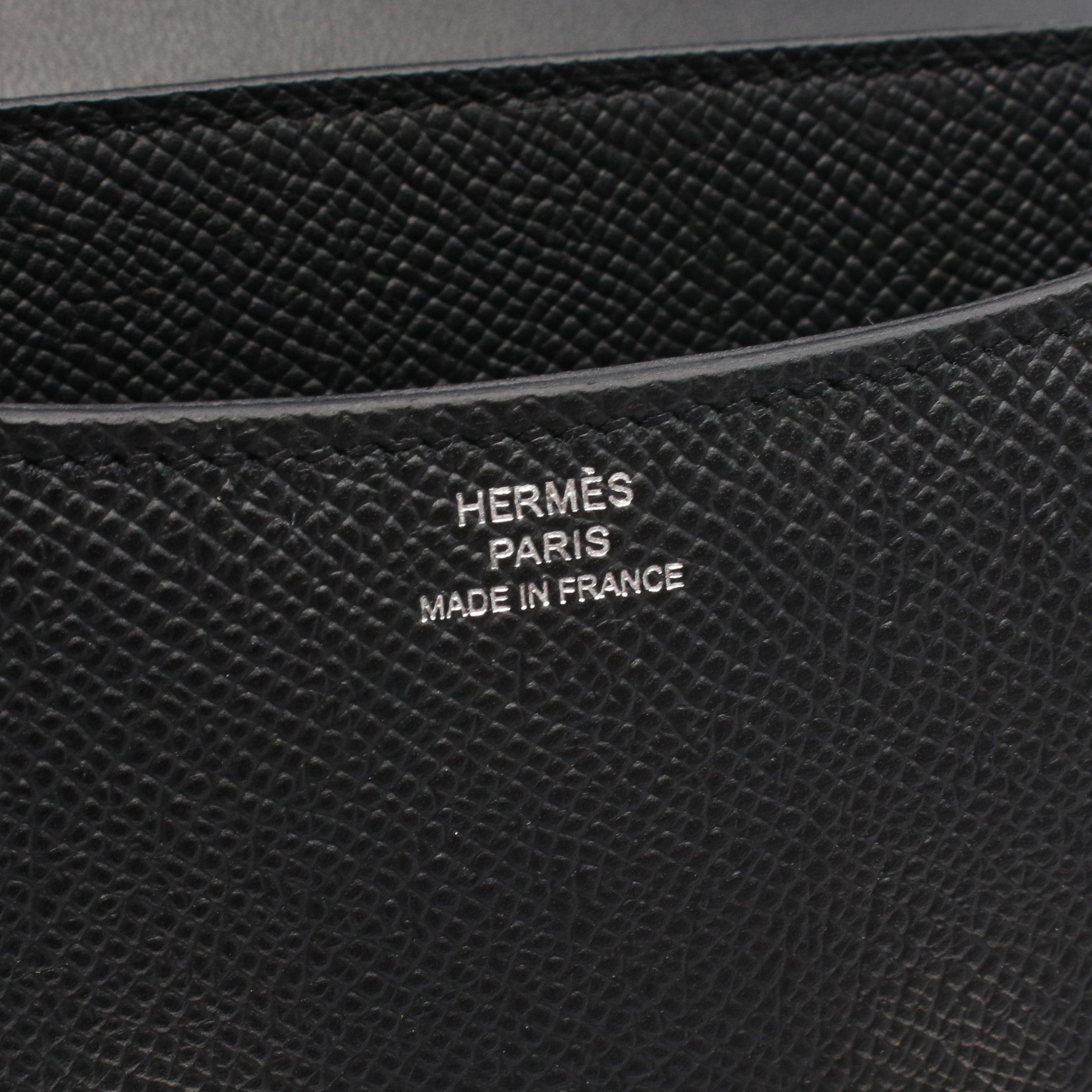 Hermes Hermes Constance 3 Mini Miroir Shoulder Bag Veau Epsom Black Silver Hardware Double Engraved Size ONE SIZE - 4 Thumbnail