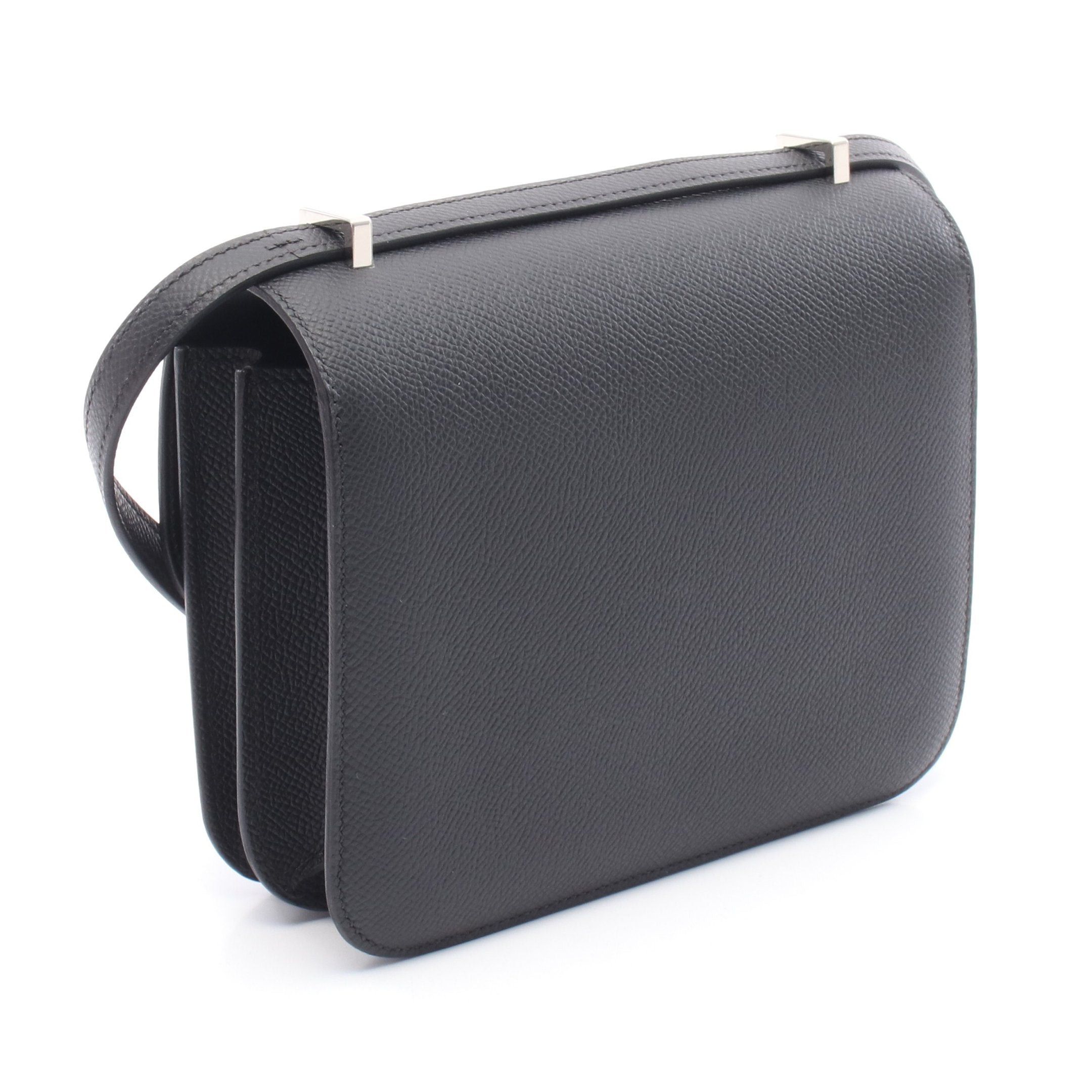 Hermes Hermes Constance 3 Mini Miroir Shoulder Bag Veau Epsom Black Silver Hardware Double Engraved Size ONE SIZE - 2 Thumbnail