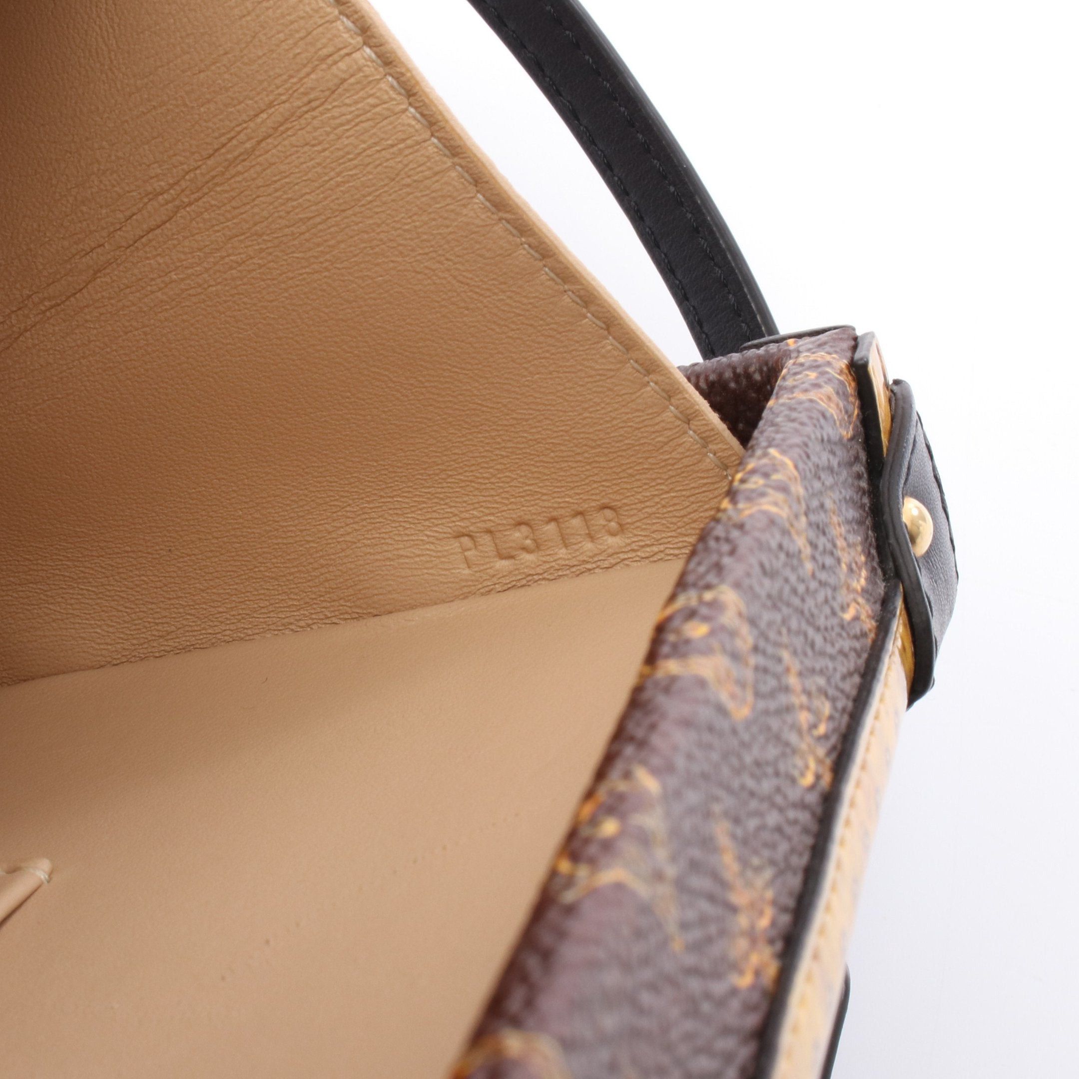 Louis Vuitton Louis Vuitton Petite Malle Shoulder Bag Leather Gray Brown Multicolor Size ONE SIZE - 5 Thumbnail