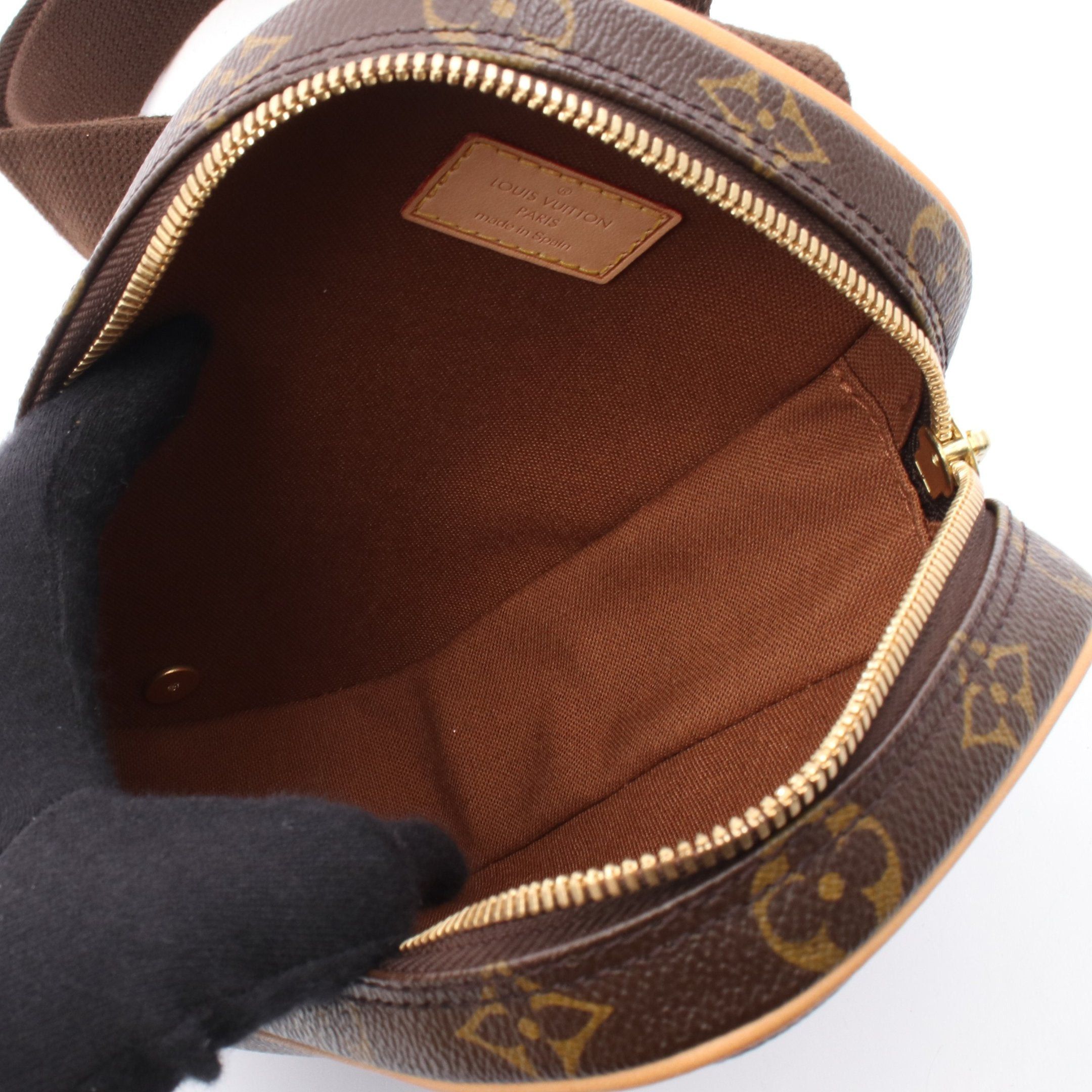 Louis Vuitton Louis Vuitton Pochette Ganju Monogram Body Bag Leather Brown Size ONE SIZE - 3 Thumbnail