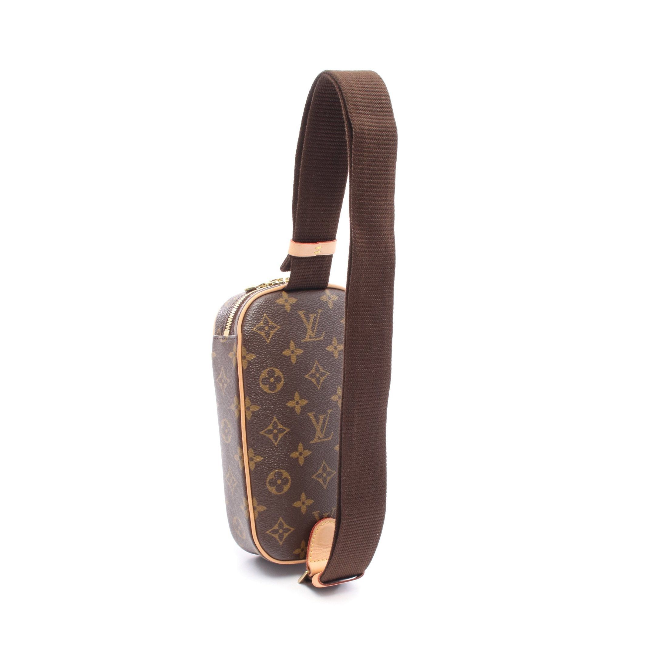Louis Vuitton Louis Vuitton Pochette Ganju Monogram Body Bag Leather Brown Size ONE SIZE - 2 Thumbnail