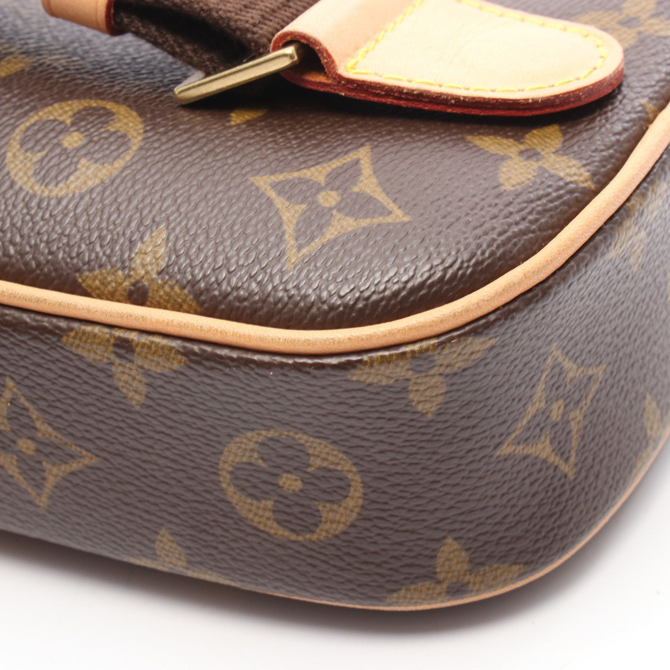 Louis Vuitton Louis Vuitton Pochette Ganju Monogram Body Bag Leather Brown Size ONE SIZE - 7 Thumbnail
