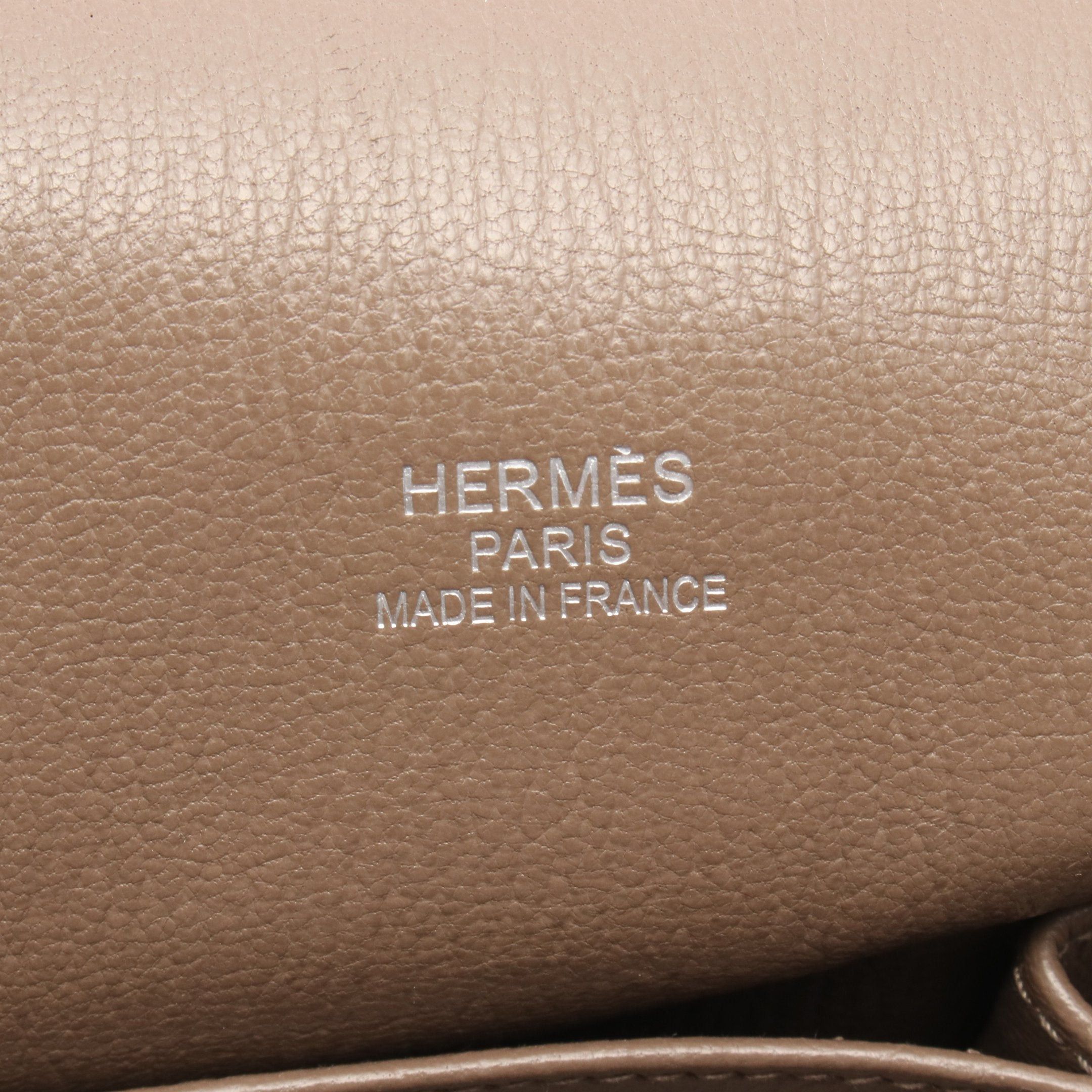 Hermes Hermes Gypsiere 34 Verso Graphite Etoupe Shoulder Bag Clemence Leather Dark Gray Silver Hardware Stamp Size ONE SIZE - 4 Thumbnail