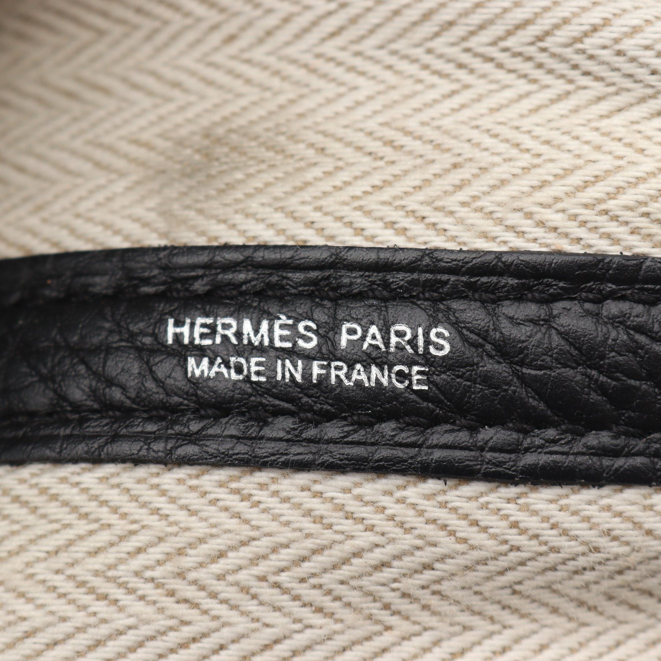 Hermes Hermes Garden Party Pm Handbag Tote Bag Negonda Leather Black Silver Hardware C Engraved Size ONE SIZE - 4 Thumbnail