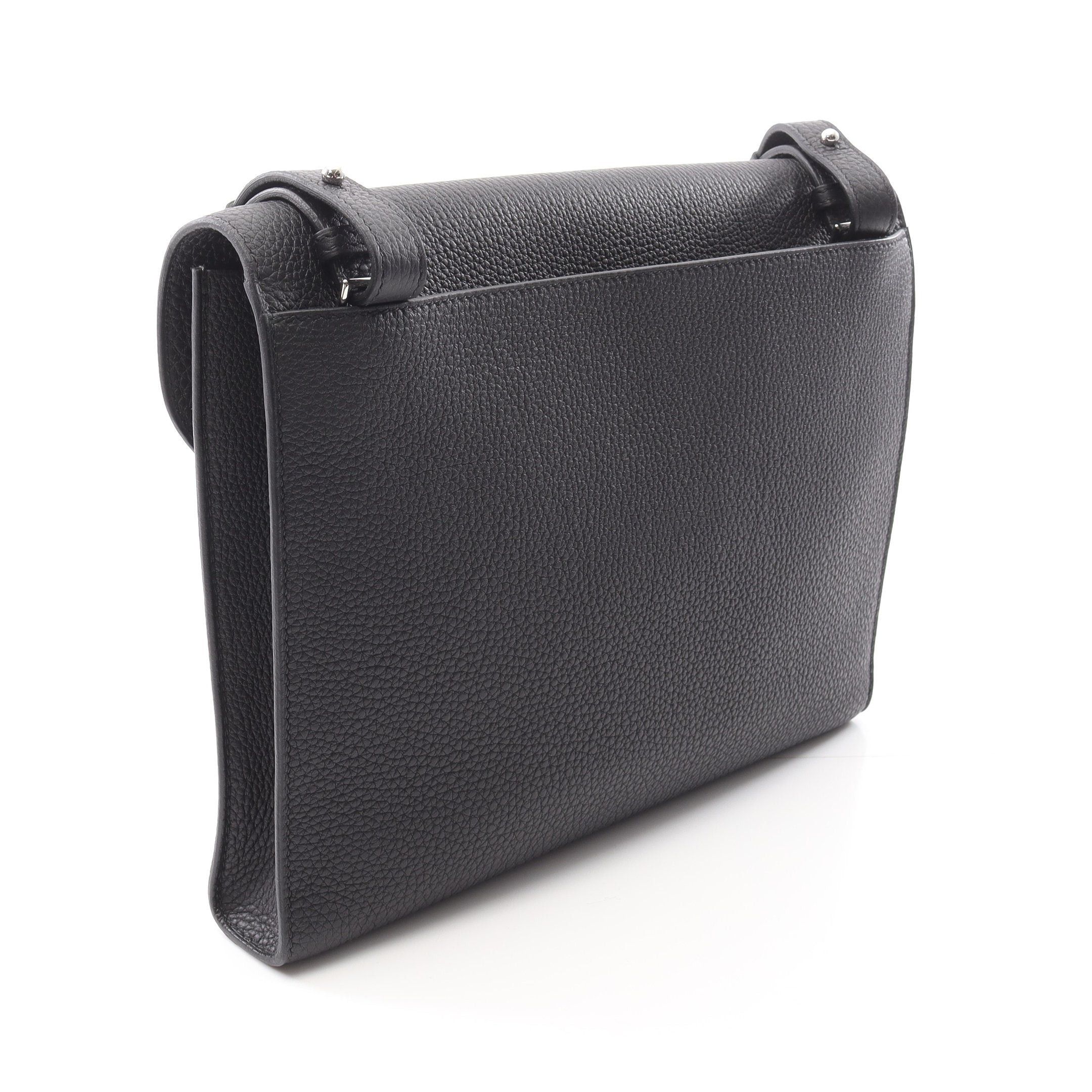 Hermes Hermes Sac Adepeche 29 Shoulder Bag Togo Black Silver Hardware B Stamp Size ONE SIZE - 2 Thumbnail