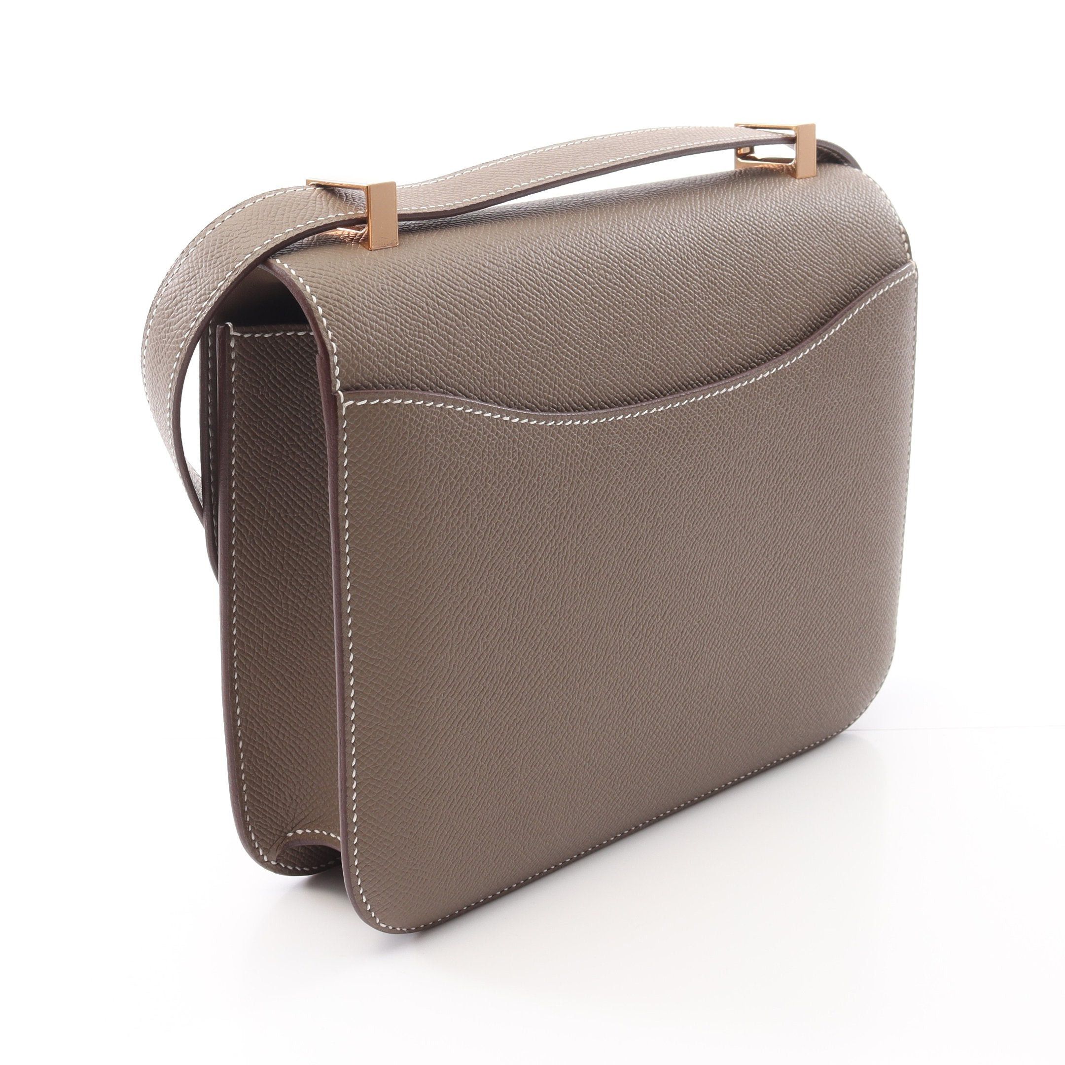 Hermes Hermes Constance 3 24 Etoupe Shoulder Bag Veau Epsom Gray Brown Pink Gold Hardware B Stamp Size ONE SIZE - 2 Thumbnail