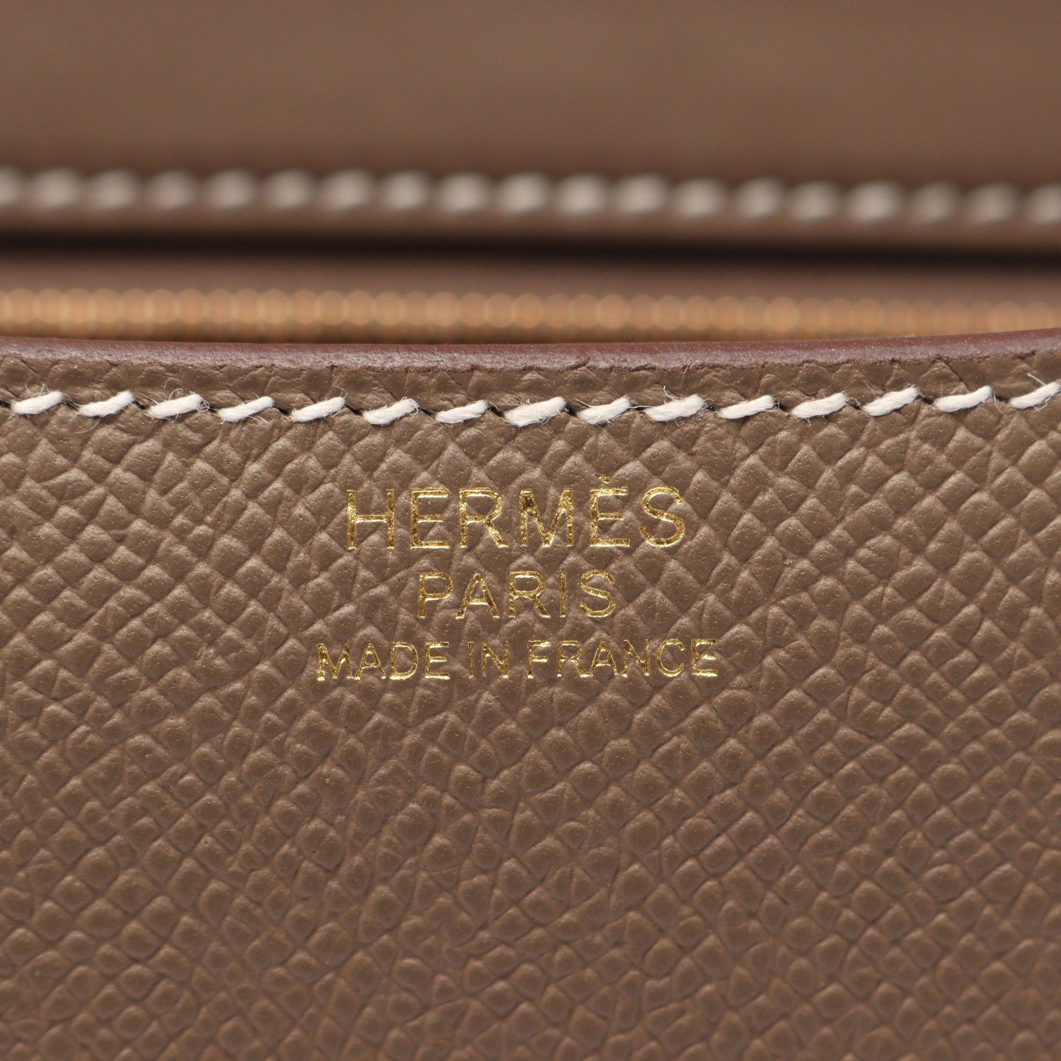 Hermes Hermes Constance 3 24 Etoupe Shoulder Bag Veau Epsom Gray Brown Pink Gold Hardware B Stamp Size ONE SIZE - 4 Thumbnail