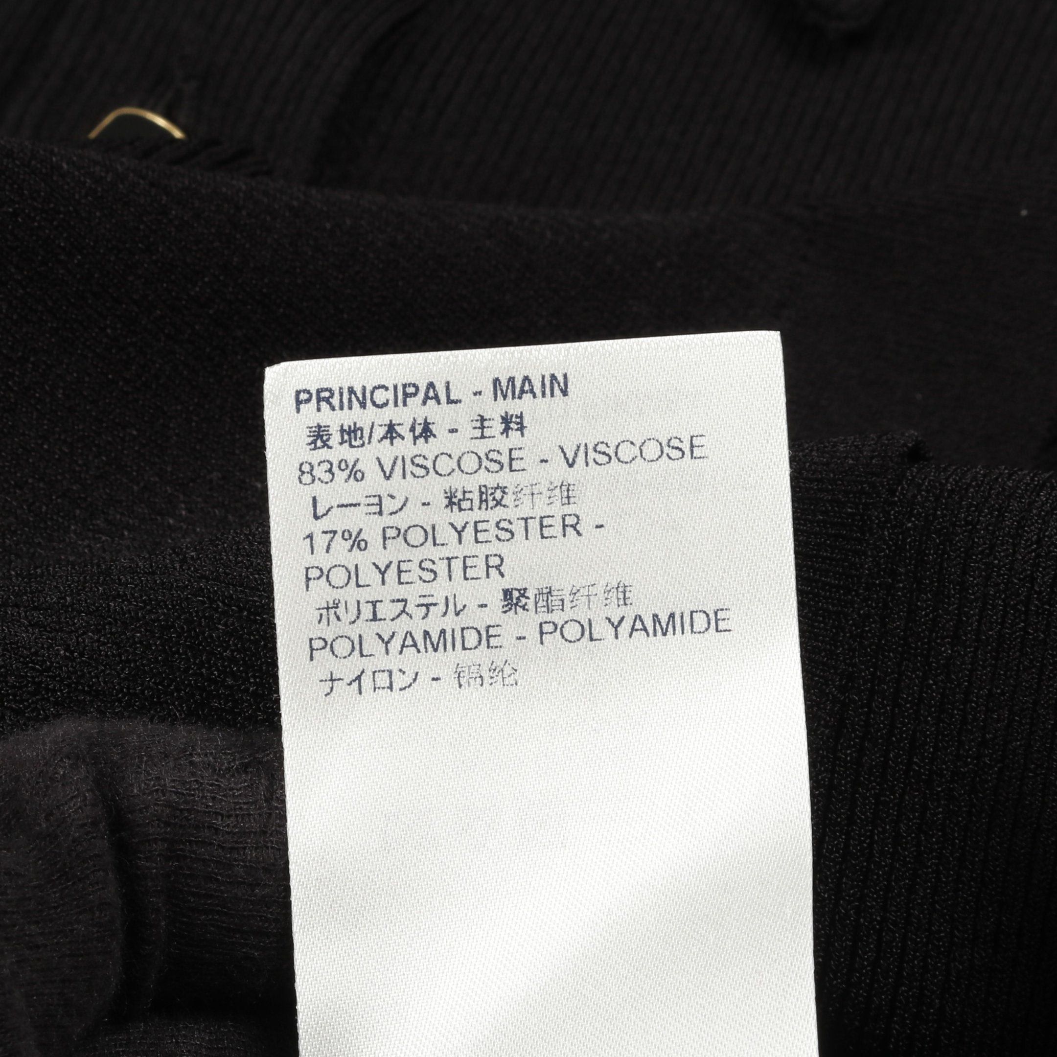 Louis Vuitton Louis Vuitton Knit Short Sleeve Rayon Black Size ONE SIZE - 4 Thumbnail
