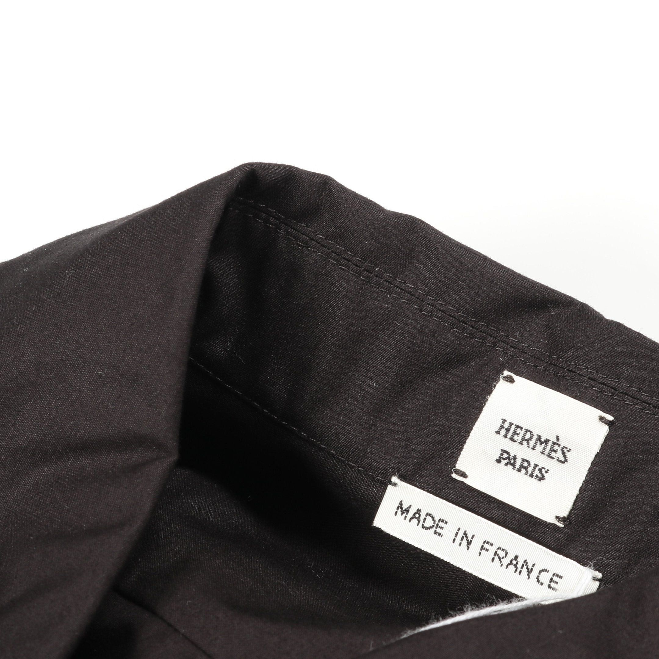 Hermes Hermes Currysh One Piece Shirt Dress No Sleeve Cotton Black Size ONE SIZE - 5 Thumbnail