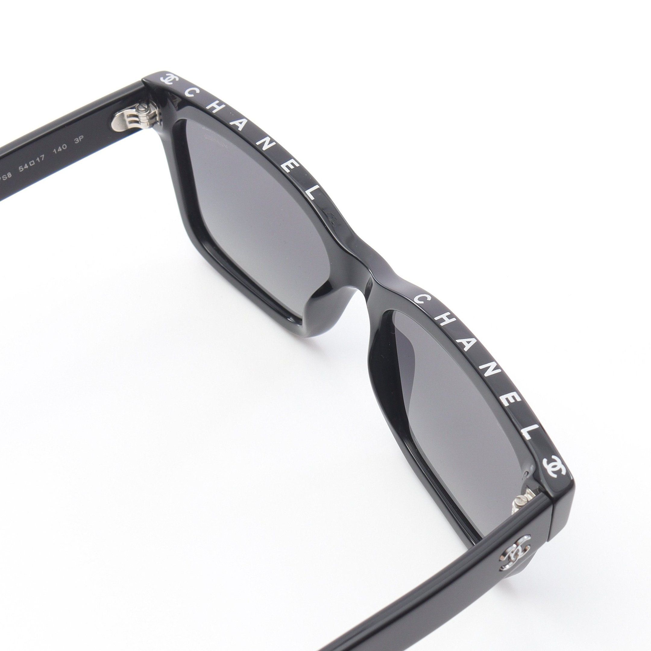 Chanel Chanel Square Shape Eyewear Sunglasses Black Size ONE SIZE - 7 Thumbnail