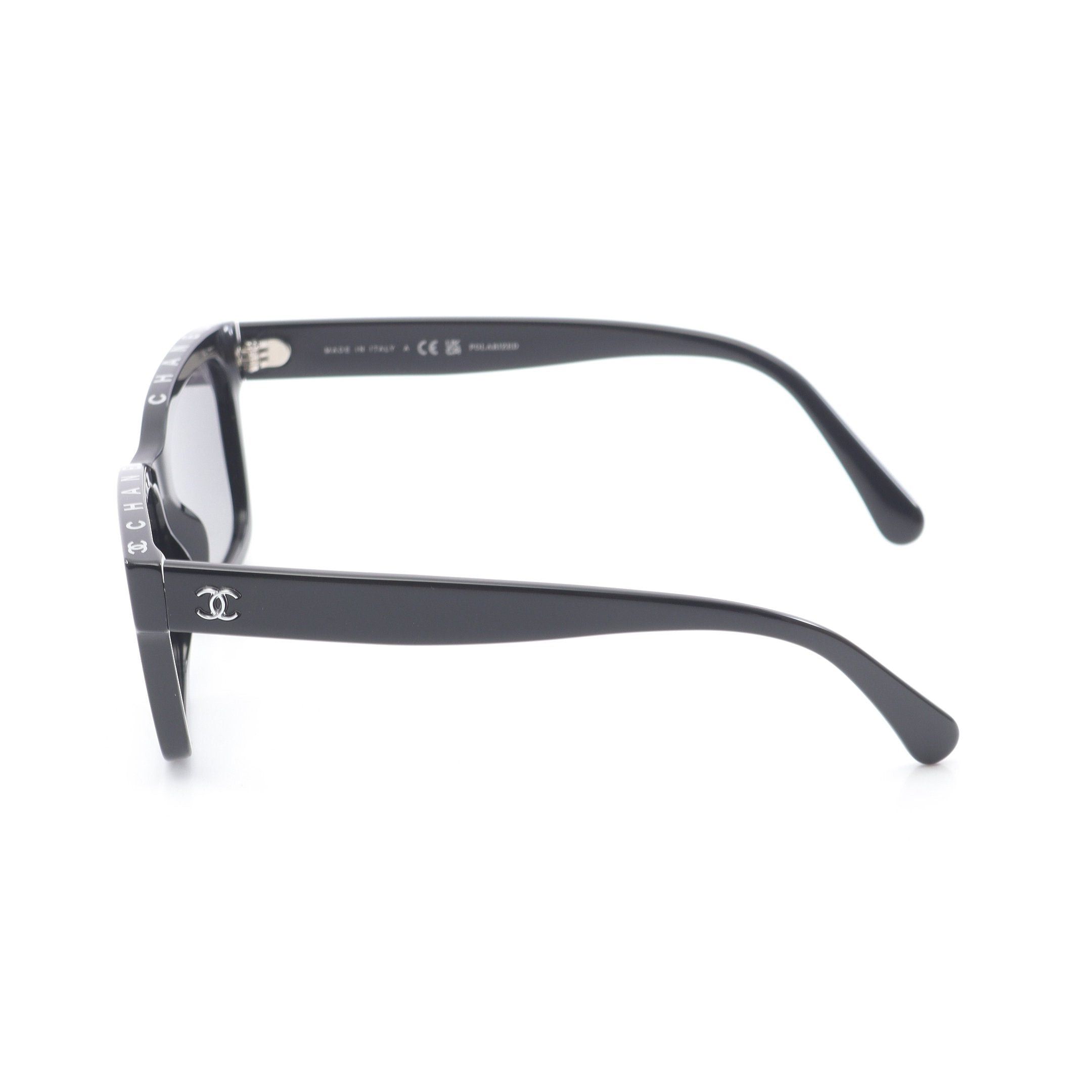Chanel Chanel Square Shape Eyewear Sunglasses Black Size ONE SIZE - 3 Thumbnail