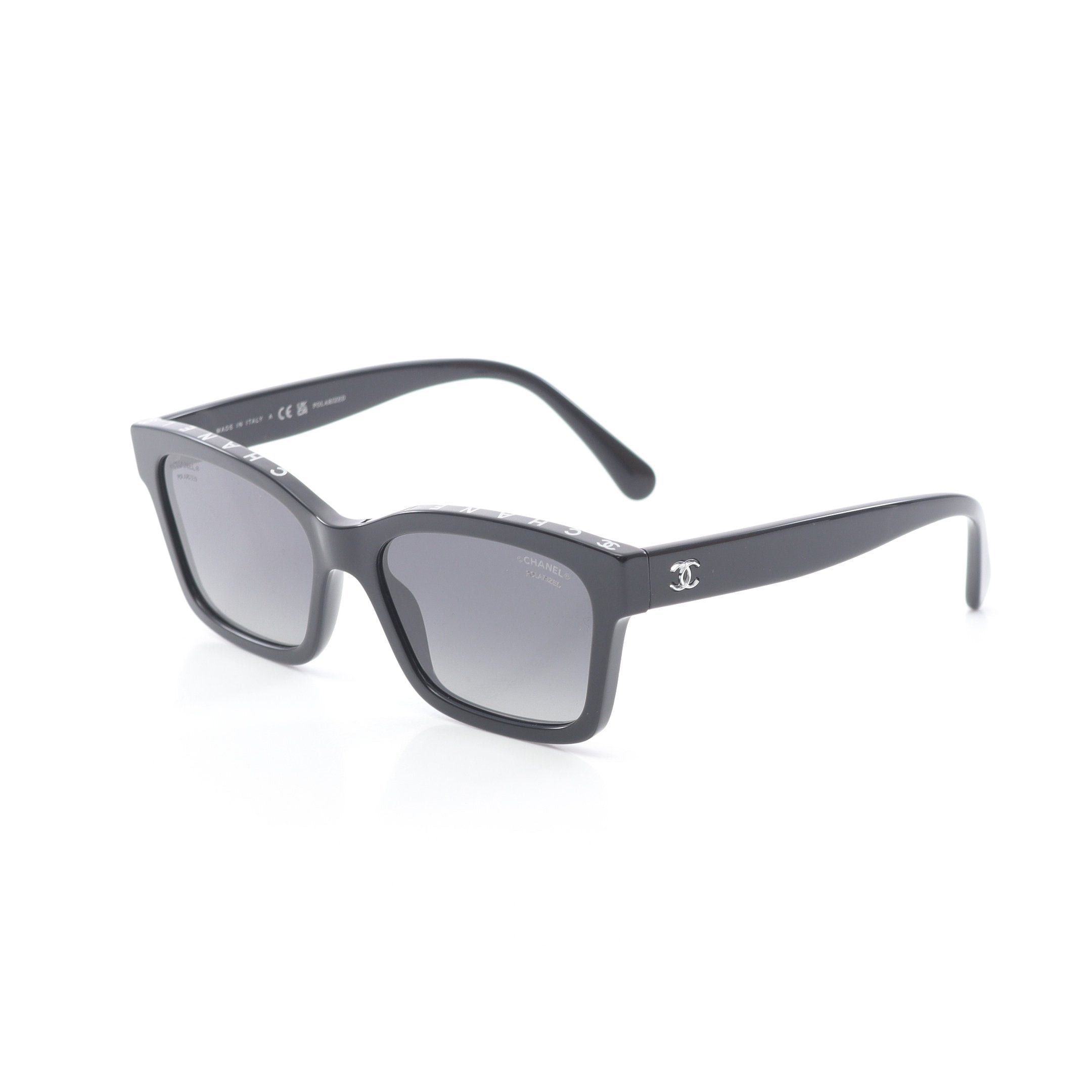 Chanel Chanel Square Shape Eyewear Sunglasses Black Size ONE SIZE - 2 Thumbnail