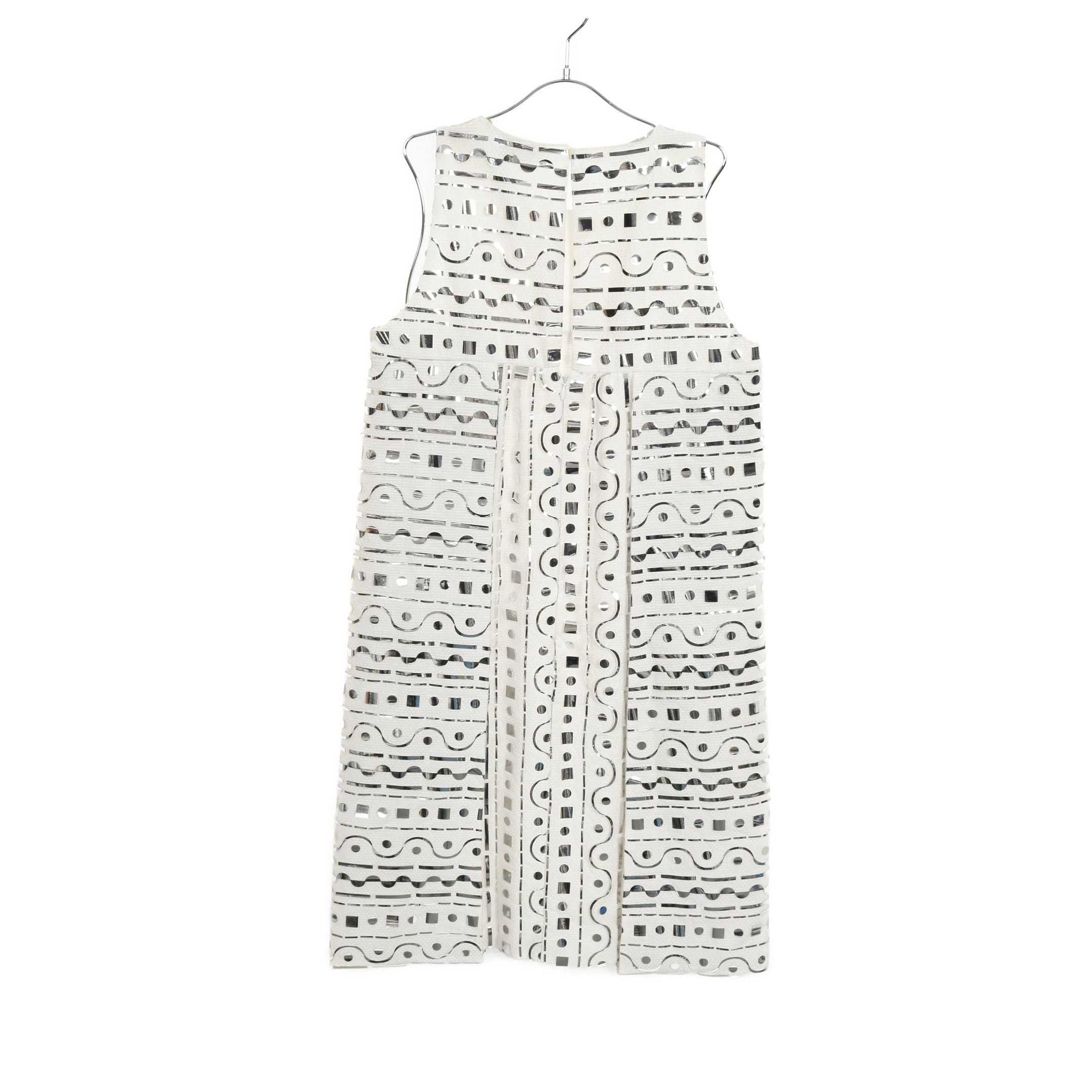 Fendi Fendi One Piece No Sleeve Cotton White Silver Size ONE SIZE - 2 Thumbnail