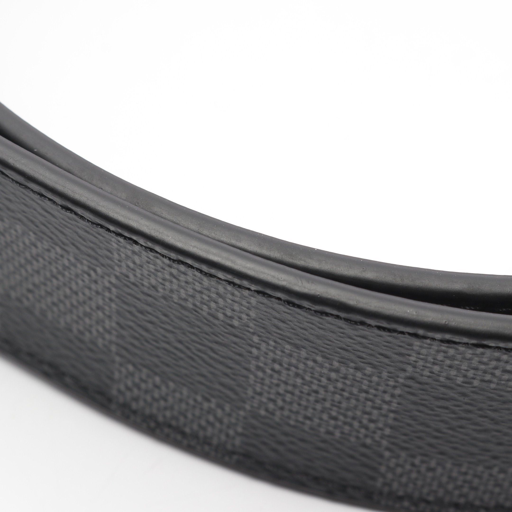 Louis Vuitton Louis Vuitton Ceinture Downtown Damier Graphite Belt Black Size ONE SIZE - 7 Thumbnail