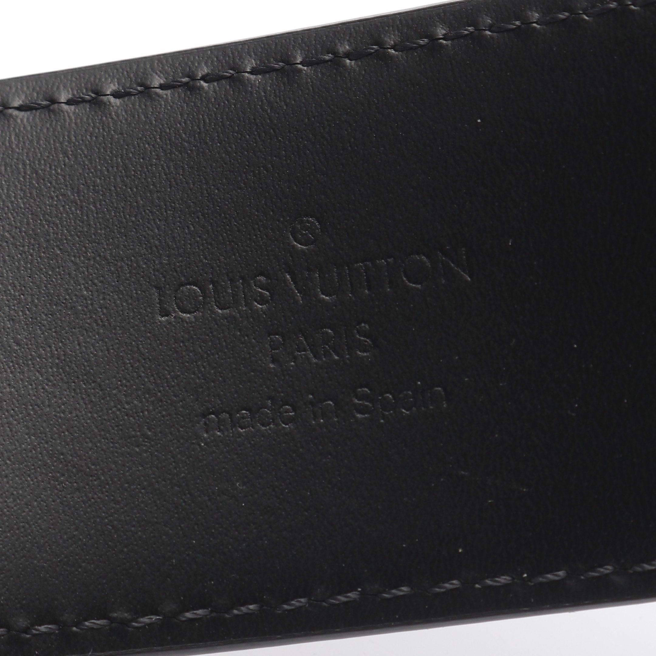 Louis Vuitton Louis Vuitton Ceinture Downtown Damier Graphite Belt Black Size ONE SIZE - 4 Thumbnail