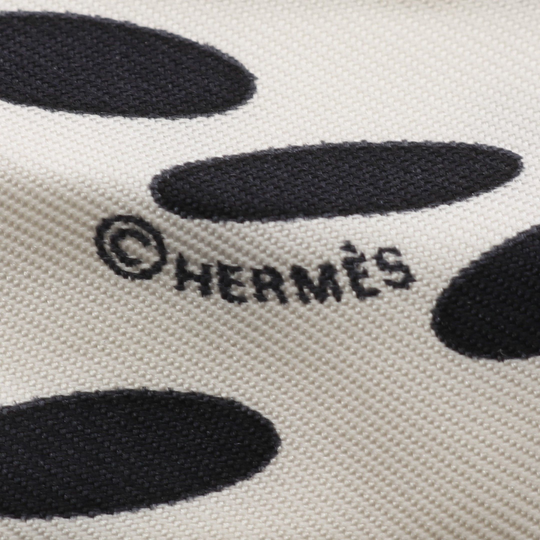 Hermes Hermes Twilly Hola Flamenca! Ribbon Scarf Silk Ivory Black Size ONE SIZE - 2 Thumbnail