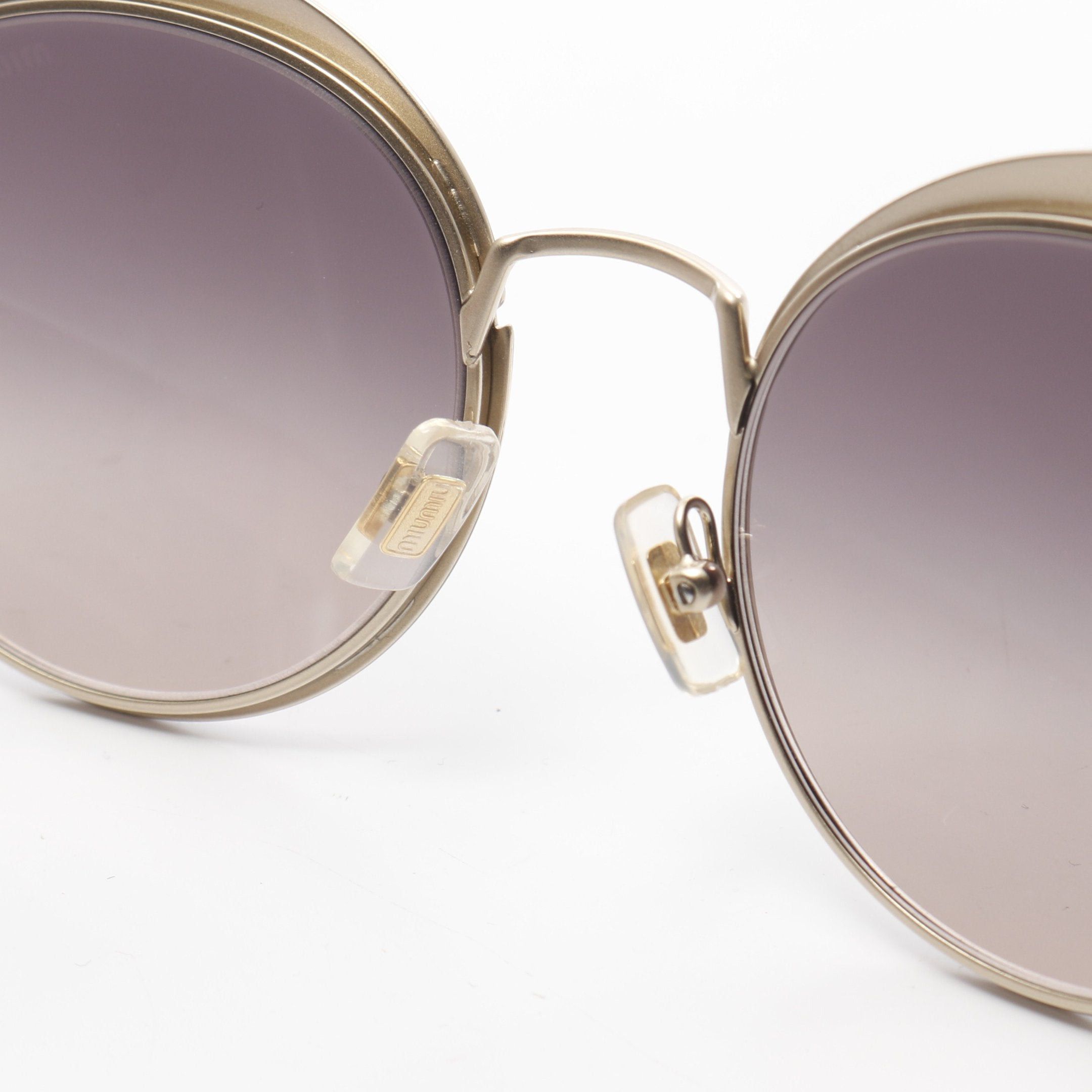 Miu Miu Miu Miu Sunglasses Gp Bordeaux Navy Gold Size ONE SIZE - 6 Thumbnail
