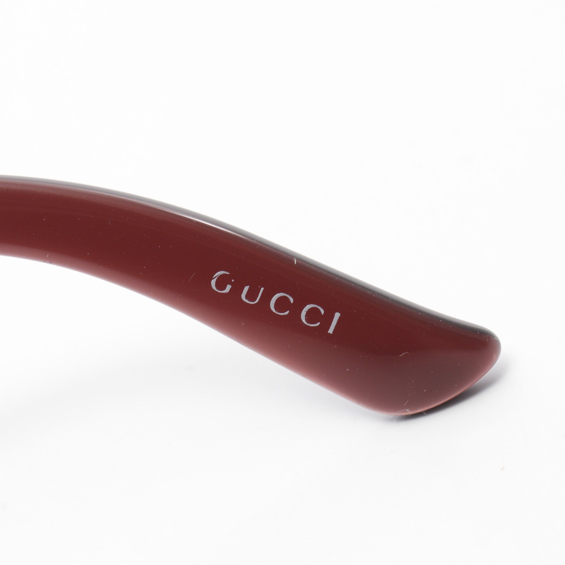 Gucci Gucci Crest Sunglasses Bordeaux Size ONE SIZE - 4 Thumbnail