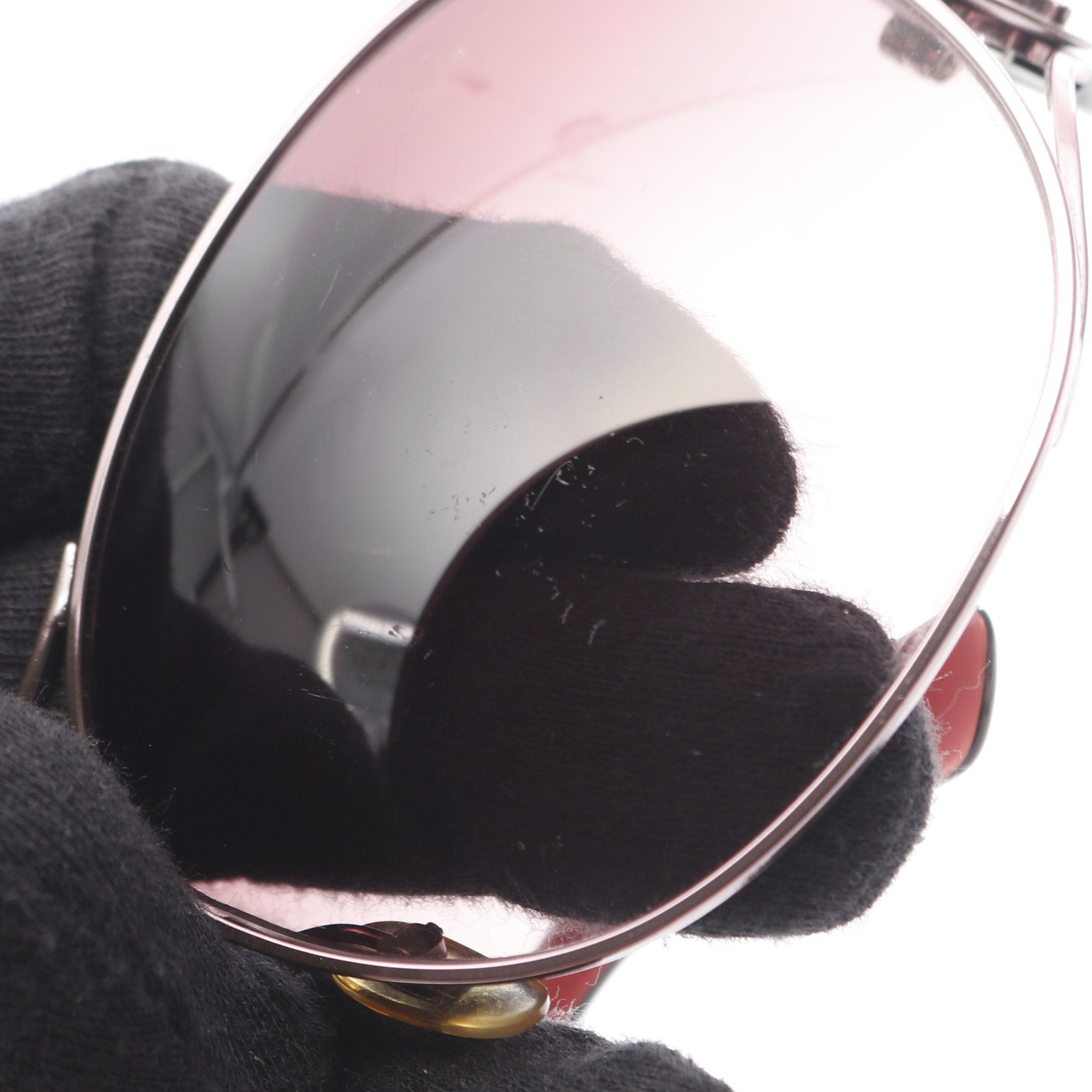 Gucci Gucci Crest Sunglasses Bordeaux Size ONE SIZE - 8 Thumbnail