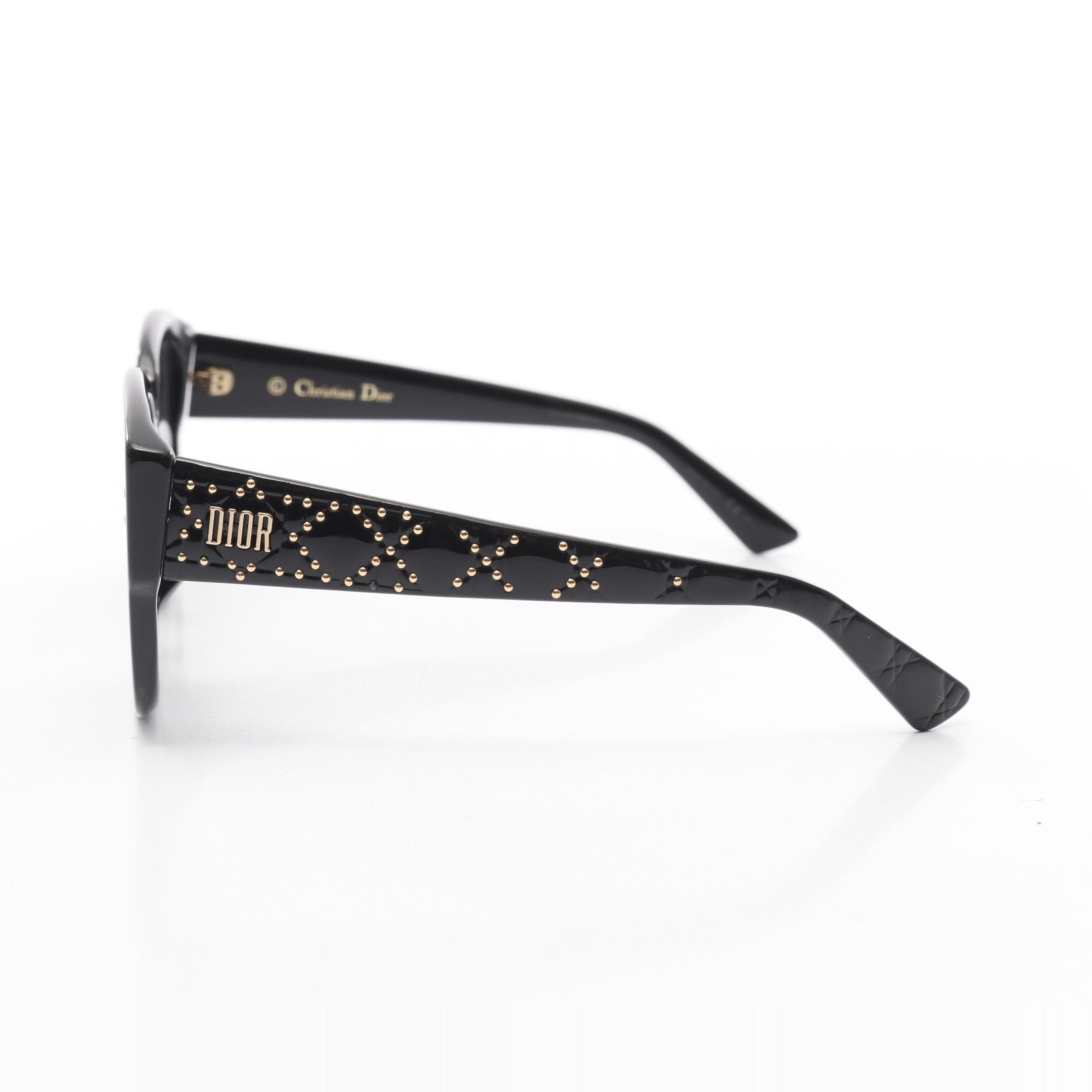 Dior Dior Ladydiorstudsf Lady Dior Sunglasses Studs Black Size ONE SIZE - 3 Thumbnail