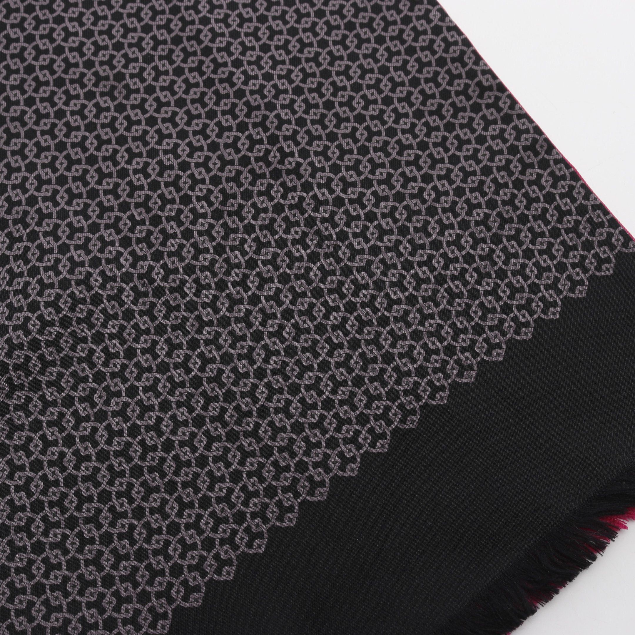 Hermes Hermes Scarf Dot All-Over Pattern Silk Pink Purple Black Gray Double Face Size ONE SIZE - 11 Thumbnail