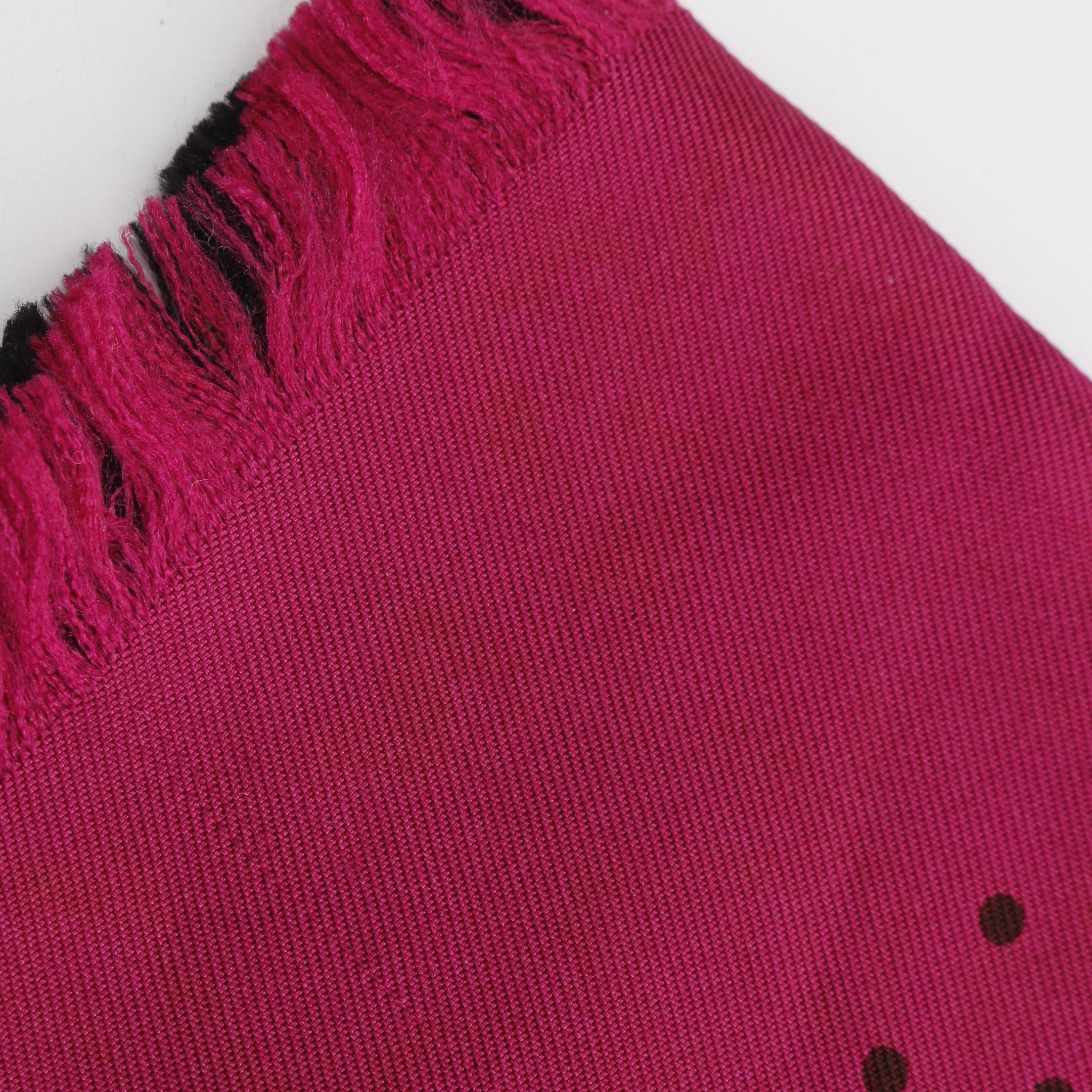 Hermes Hermes Scarf Dot All-Over Pattern Silk Pink Purple Black Gray Double Face Size ONE SIZE - 5 Thumbnail