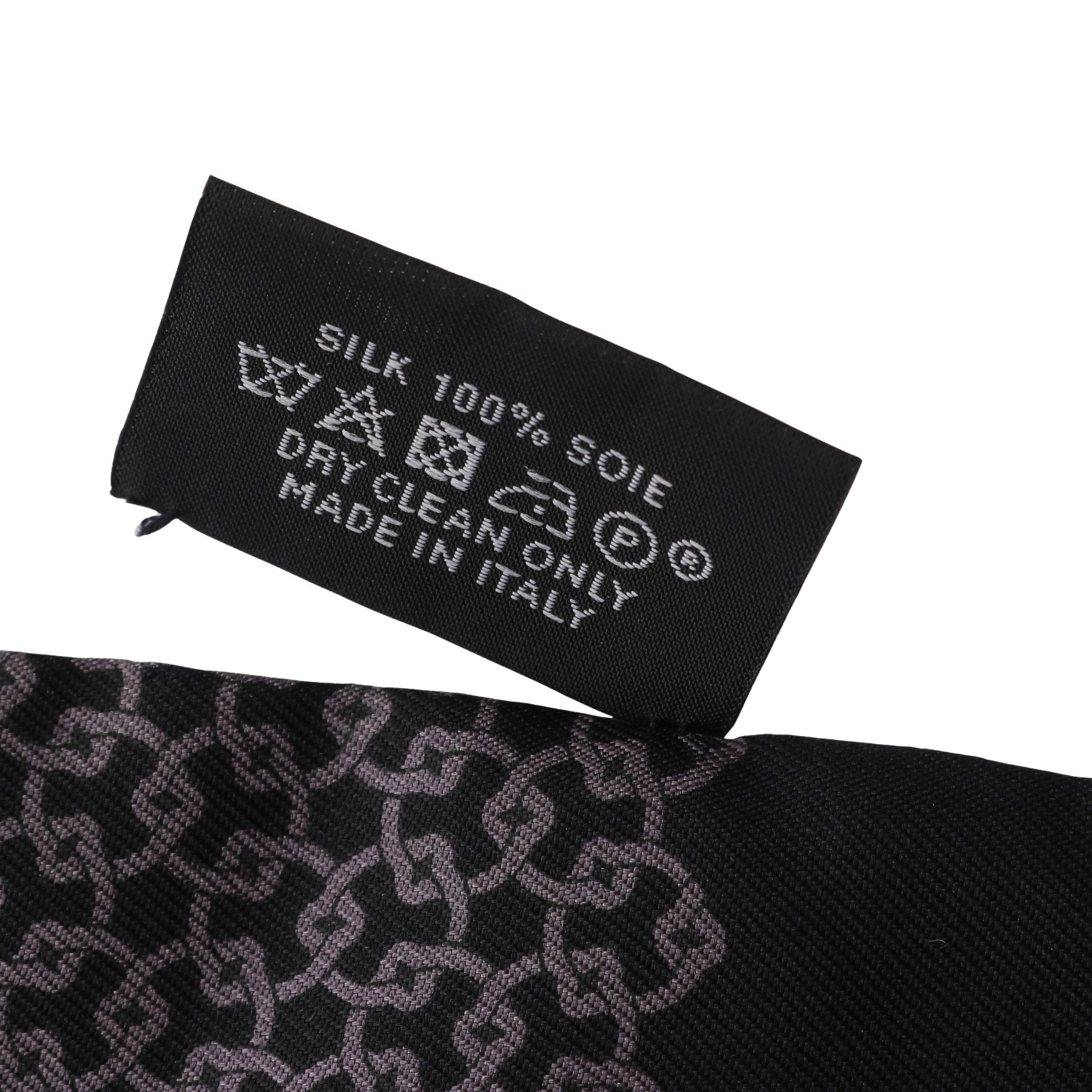 Hermes Hermes Scarf Dot All-Over Pattern Silk Pink Purple Black Gray Double Face Size ONE SIZE - 3 Thumbnail