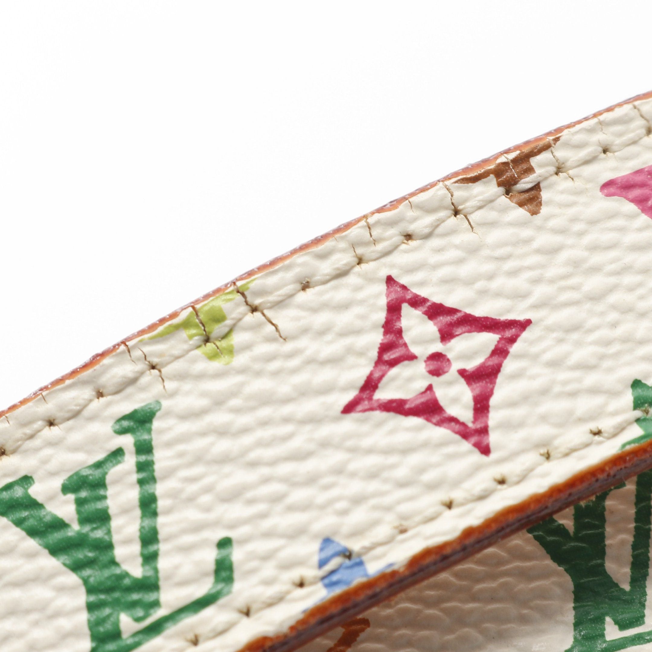Louis Vuitton Louis Vuitton Ceinture Monogram Multicolor Bron Belt White Size ONE SIZE - 7 Thumbnail