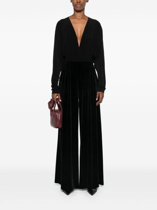 Norma Kamali NORMA KAMALI Women Bodysuit Tops KK424BPLG61 001 Black Size M / US 6-8 / IT 42-44 - 2 Thumbnail