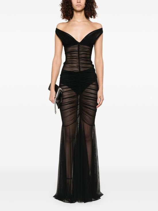 Norma Kamali NORMA KAMALI Women Long Skirts ST4243MSH34 001 Black Size S / US 4 / IT 40 - 3 Thumbnail