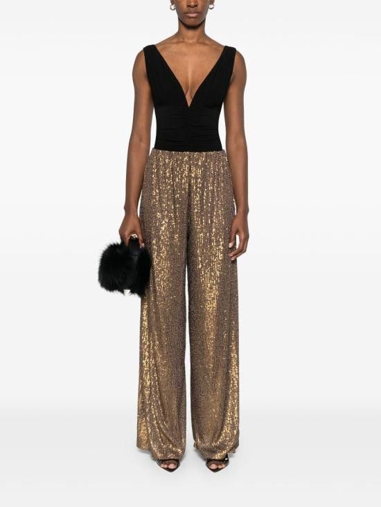 Norma Kamali NORMA KAMALI Women Bodysuit Tops KK424XPLH35 001 Black Size L / US 10 / IT 46 - 5 Thumbnail