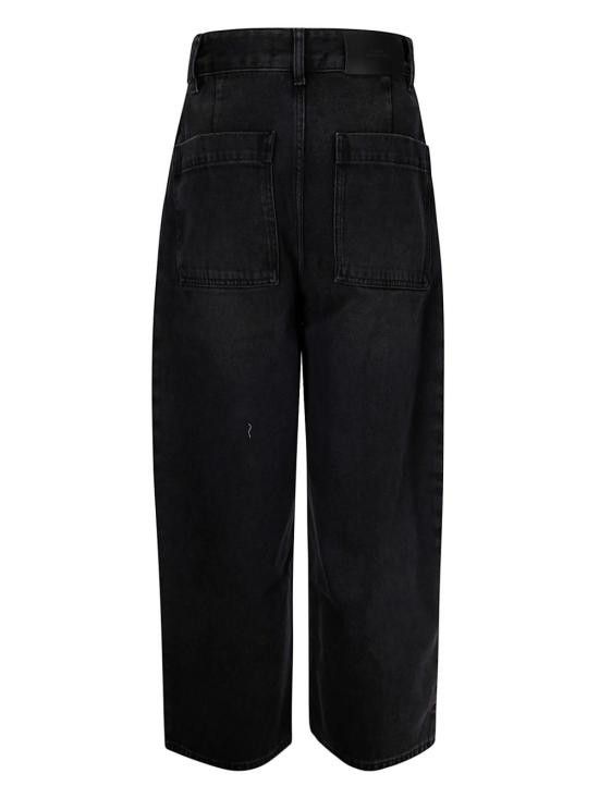 Studio Nicholson STUDIO NICHOLSON Women Denim Pants CHALCOSNW 1417WASHEDBLACK Black Size 26" / US 2 / IT 38 - 3 Thumbnail