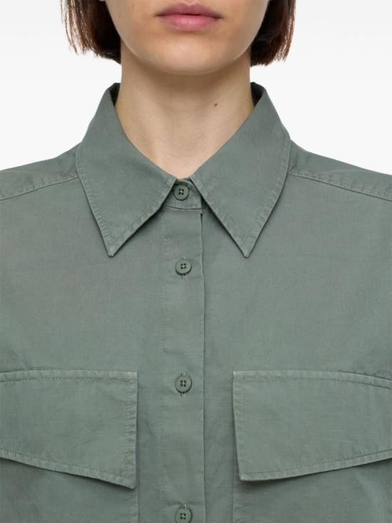 CLOSED CLOSED Women Shirts C94436 26F30601 Green Size S / US 4 / IT 40 - 2 Thumbnail