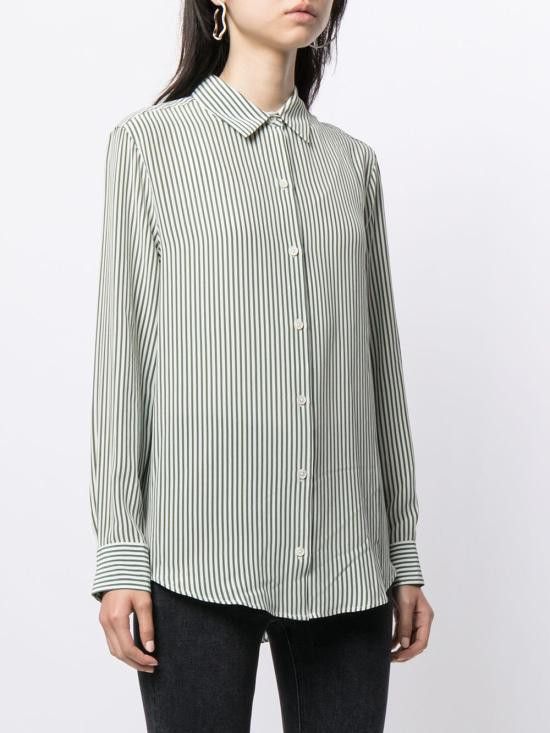 Equipment EQUIPMENT Women Shirts Q2982E900 BRIGHTWHT TRUEBLK White Size XS / US 0-2 / IT 36-38 - 3 Thumbnail