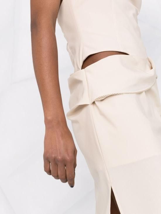 Jacquemus JACQUEMUS Women Short Skirts 221DR011 1021OFFWHITE White Size XS / US 0-2 / IT 36-38 - 3 Thumbnail