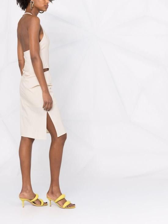 Jacquemus JACQUEMUS Women Short Skirts 221DR011 1021OFFWHITE White Size XS / US 0-2 / IT 36-38 - 5 Thumbnail