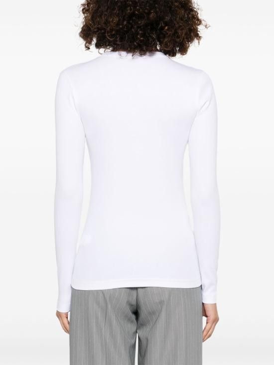 Fabiana Filippi FABIANA FILIPPI Women Sweater JED265F153 L18021 White Size M / US 6-8 / IT 42-44 - 3 Thumbnail