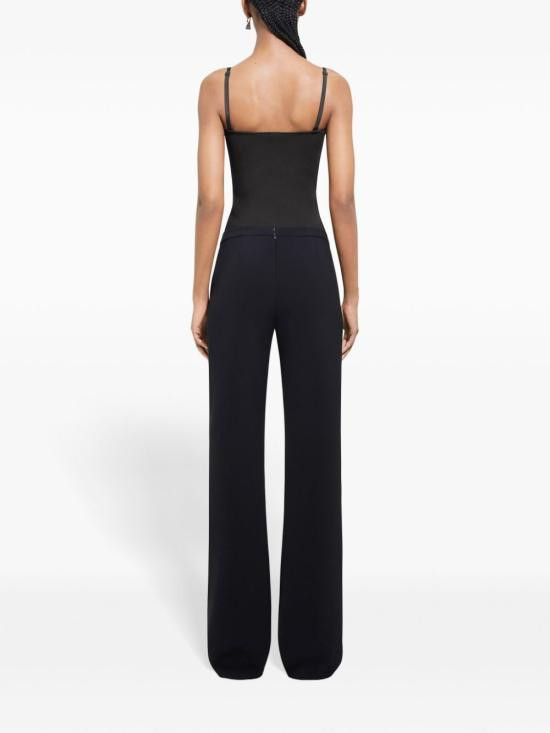Courreges COURREGES Women Straight Pants 424CPA276PL0159 9999 Black Size 26" / US 2 / IT 38 - 3 Thumbnail