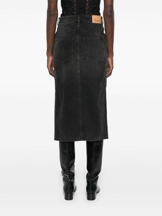 Isabel Marant ISABEL MARANT Women Mid Skirts JU0329FA C1H01I 02FK Black Size 26" / US 2 / IT 38 - 3 Thumbnail