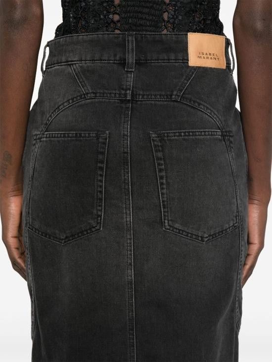 Isabel Marant ISABEL MARANT Women Mid Skirts JU0329FA C1H01I 02FK Black Size 26" / US 2 / IT 38 - 4 Thumbnail