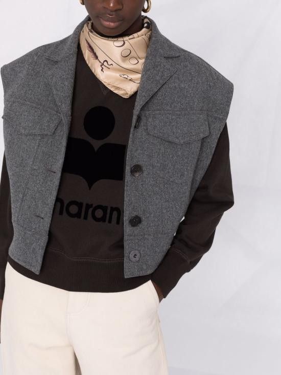 Isabel Marant Etoile ISABEL MARANT ETOILE Women Hoodies SW0003FA A1M07E 02FK Black Size XS / US 0-2 / IT 36-38 - 3 Thumbnail