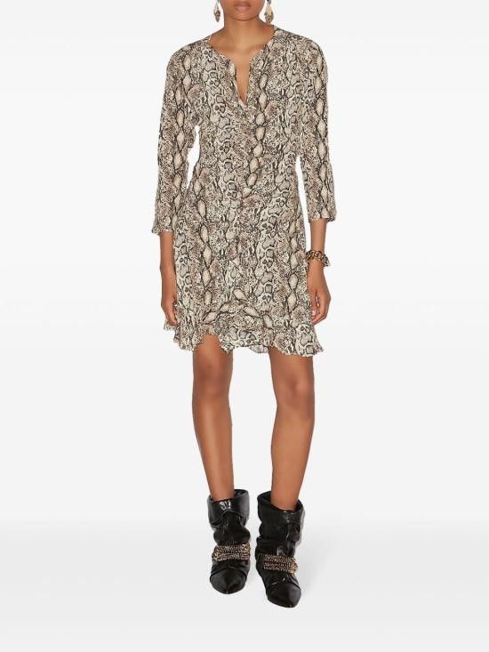 Isabel Marant ISABEL MARANT Women Short Skirts RO0748FA C1J05I 23NL Beige Size M / US 6-8 / IT 42-44 - 5 Thumbnail