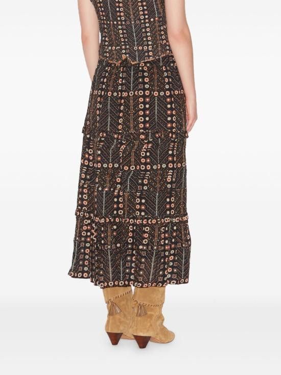 Isabel Marant Etoile ISABEL MARANT ETOILE Women Mid Skirts JU0239FA C1J19E 02FK Black Size 25" / US 0 / IT 36 - 2 Thumbnail