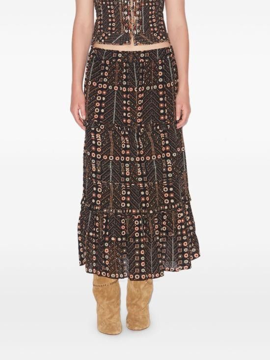 Isabel Marant Etoile ISABEL MARANT ETOILE Women Mid Skirts JU0239FA C1J19E 02FK Black Size 25" / US 0 / IT 36 - 4 Thumbnail