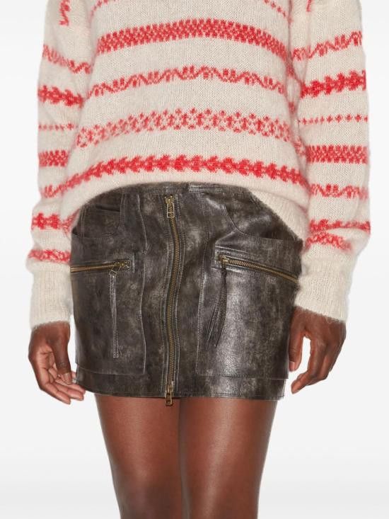 Isabel Marant Etoile ISABEL MARANT ETOILE Women Mid Skirts JU0292FA C1B01E 02FK Black Size 26" / US 2 / IT 38 - 2 Thumbnail