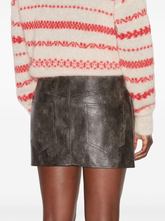 Isabel Marant Etoile ISABEL MARANT ETOILE Women Mid Skirts JU0292FA C1B01E 02FK Black Size 26" / US 2 / IT 38 - 3 Thumbnail