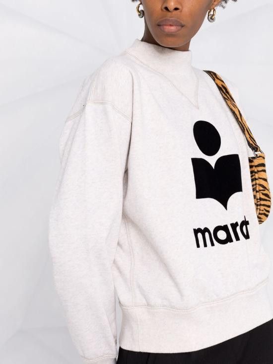 Isabel Marant Etoile ISABEL MARANT ETOILE Women Hoodies SW0003FA A1M07E 23EC Beige Size S / US 4 / IT 40 - 4 Thumbnail