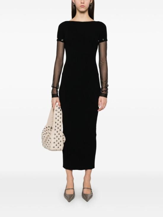 Sportmax SPORTMAX Women Long Skirts 12321041600 004 Black Size S / US 4 / IT 40 - 4 Thumbnail