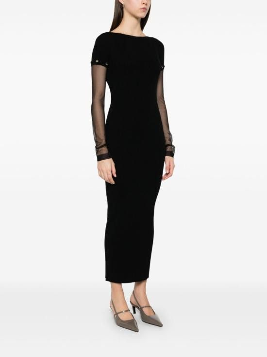 Sportmax SPORTMAX Women Long Skirts 12321041600 004 Black Size S / US 4 / IT 40 - 2 Thumbnail