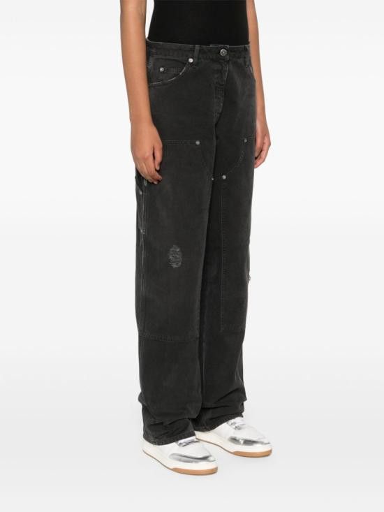 Golden Goose GOLDEN GOOSE Women Denim Pants GWP01942 P00192190100 Black Size 27" / US 4 / IT 40 - 5 Thumbnail